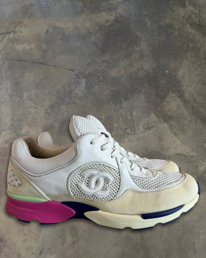 CHANEL MULTICOLOUR CC LOGO SNEAKERS