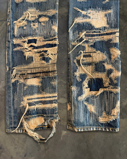 UNDERCOVER FW2005 RUNWAY 85 ARTS AND CRAFT JEANS