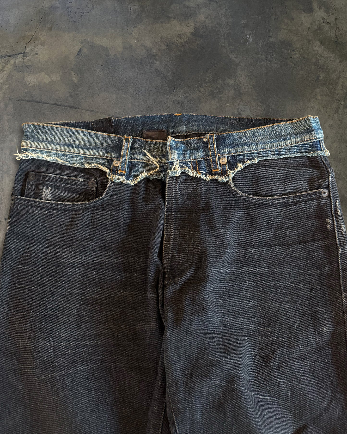 DIOR HOMME AW2006 " THESE GRAY DAYS" CUMMERBUND JEANS