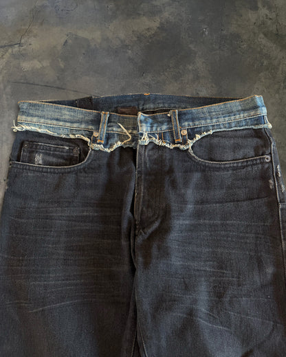 DIOR HOMME AW2006 " THESE GRAY DAYS" CUMMERBUND JEANS