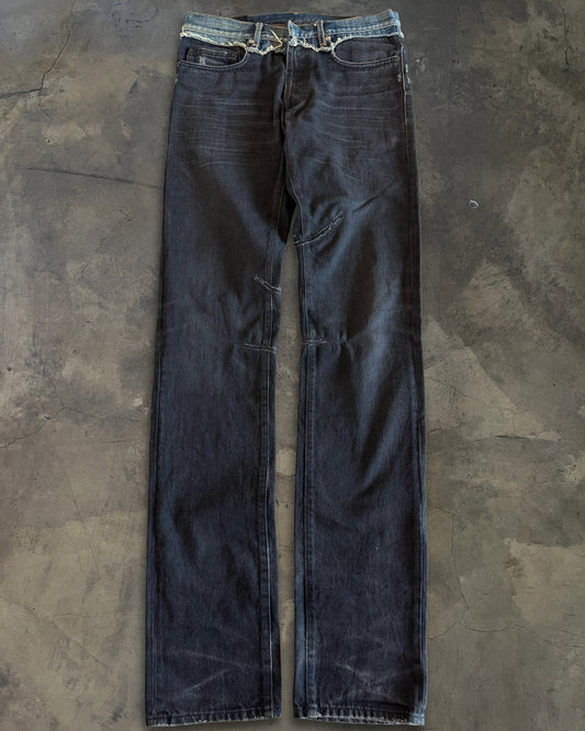 DIOR HOMME AW2006 " THESE GRAY DAYS" CUMMERBUND JEANS