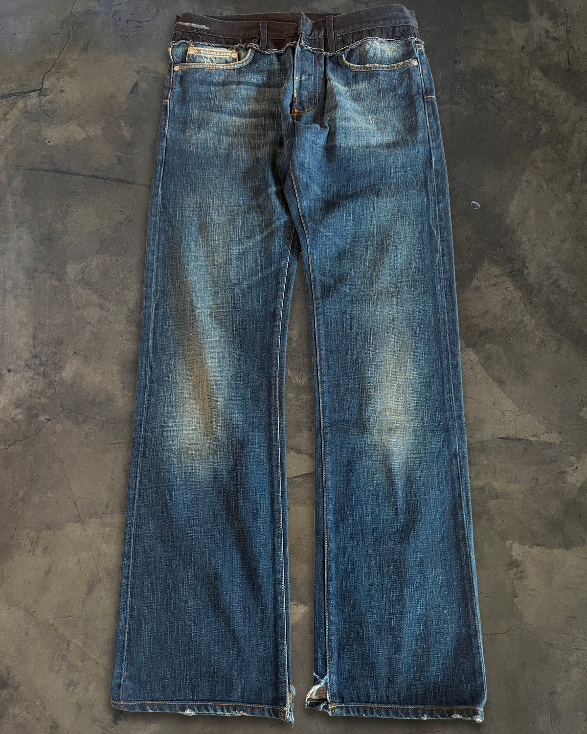 DIOR HOMME AW2006 " THESE GRAY DAYS" CUMMERBUND JEANS