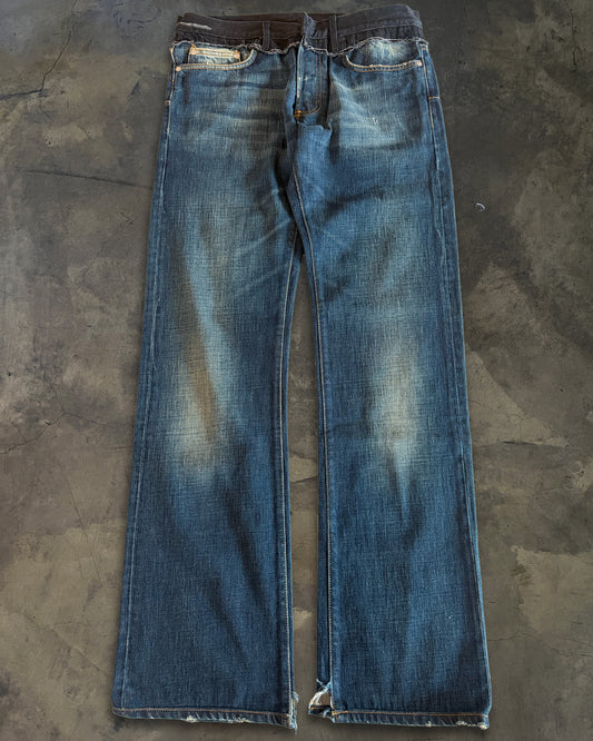 DIOR HOMME AW2006 " THESE GRAY DAYS" CUMMERBUND JEANS
