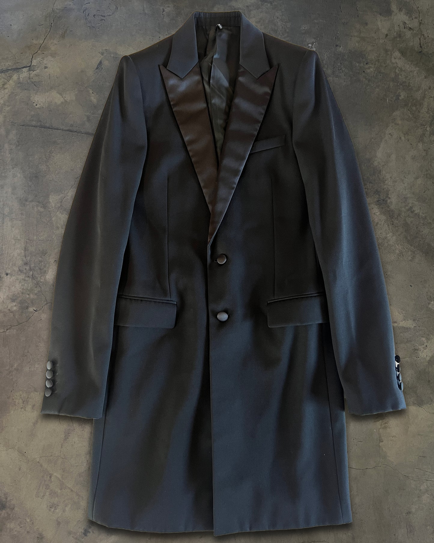 DIOR HOMME RUNWAY AW2005 SWORD COLLAR TOP COAT