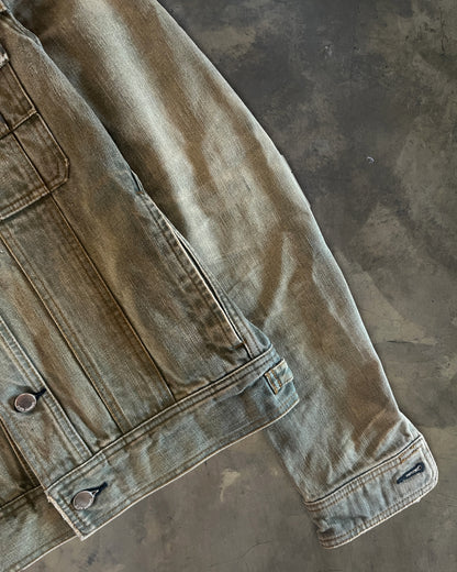 DIOR HOMME SS2004 STRIP DENIM JACKET