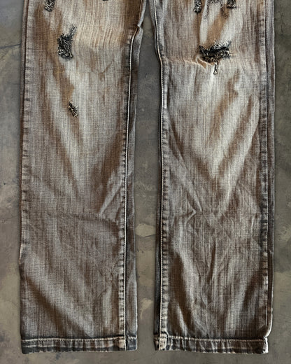 DOLCE GABBANA DISTRESSED WASHED DENIM