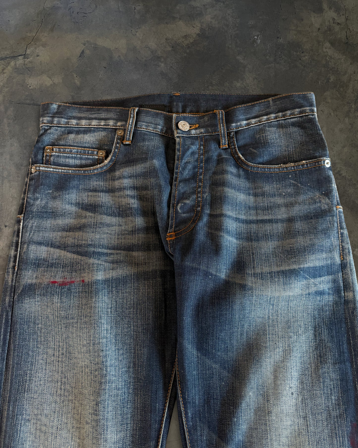 DIOR HOMME SS2008 "INK ME" PAINT SPLATTER DENIM