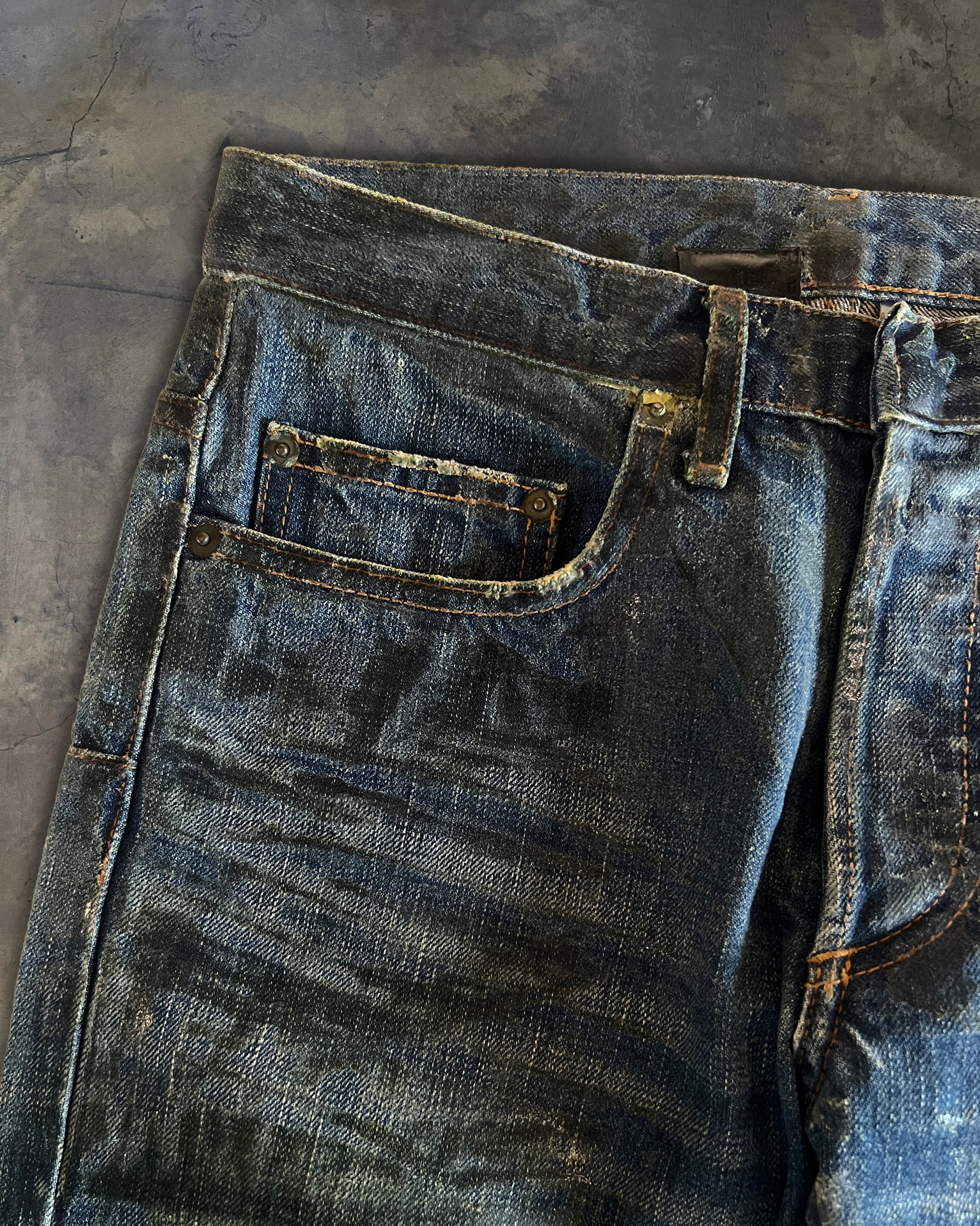 DIOR HOMME AW2006 LUSTER WAXED DENIM
