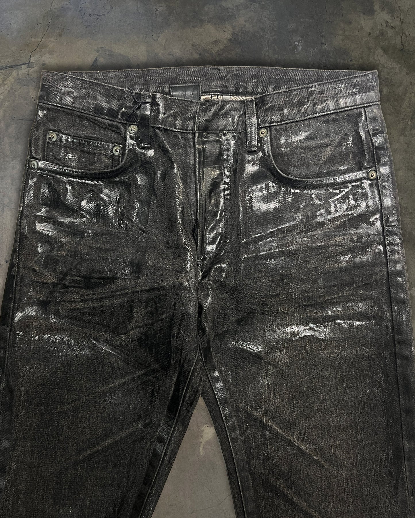 DIOR HOMME AW2008 "LUMIERE DU NORD" LUSTER WAXED DENIM