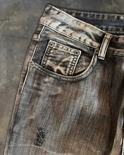 DOLCE GABBANA DISTRESSED WASHED DENIM