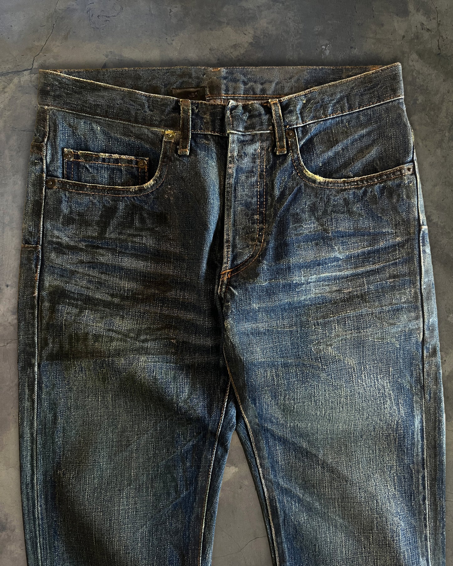 DIOR HOMME AW2006 LUSTER WAXED DENIM
