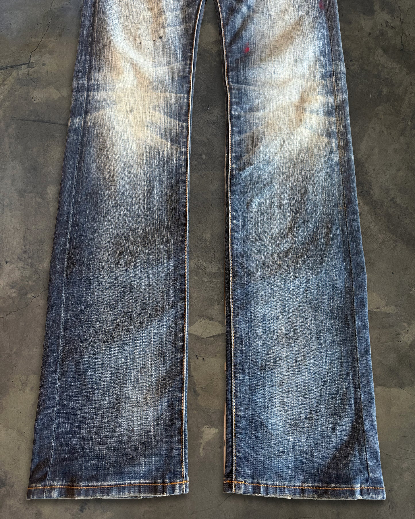 DIOR HOMME SS2008 "INK ME" PAINT SPLATTER DENIM