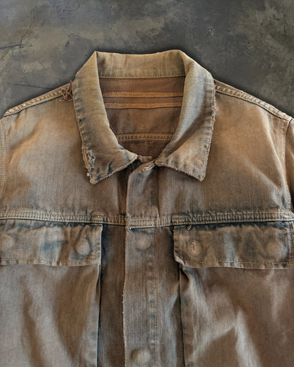 RICK OWENS FW2006 "DUSTULATOR" DRKSHDW TRUCKER DENIM JACKET