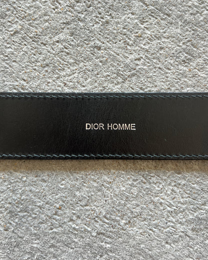DIOR HOMME AW2013 'UNTIL IT BECAME' RED LEATHER BELT