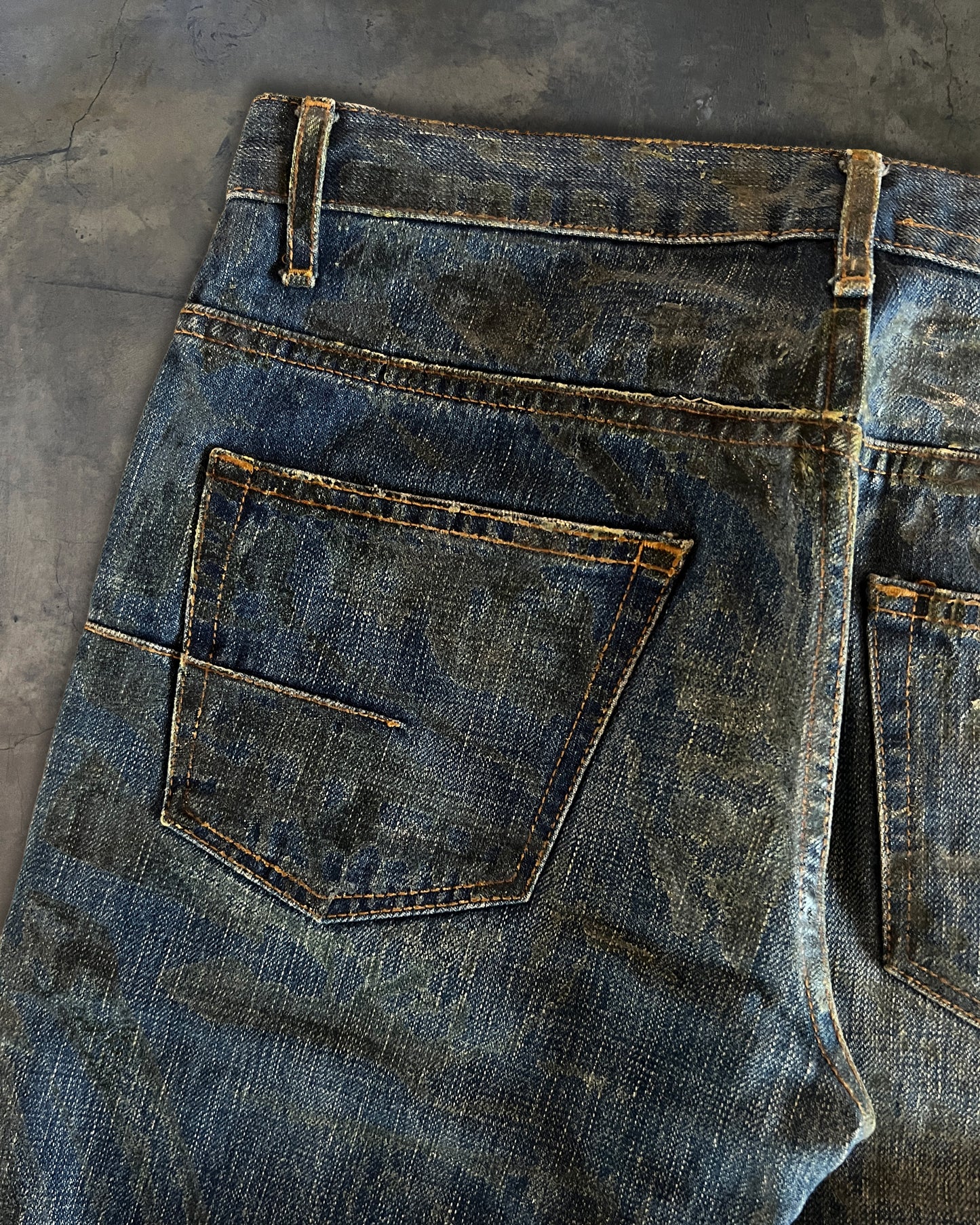 DIOR HOMME AW2006 LUSTER WAXED DENIM