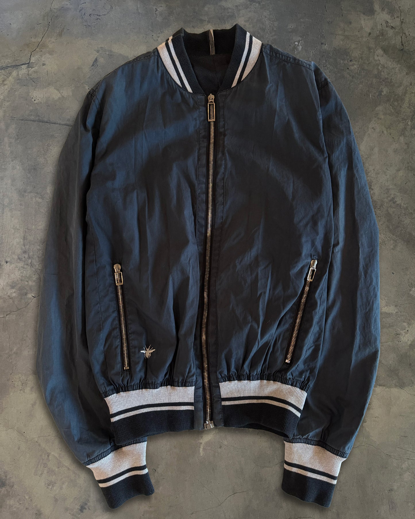 DIOR HOMME SS2010 NAVY BEE BOMBER