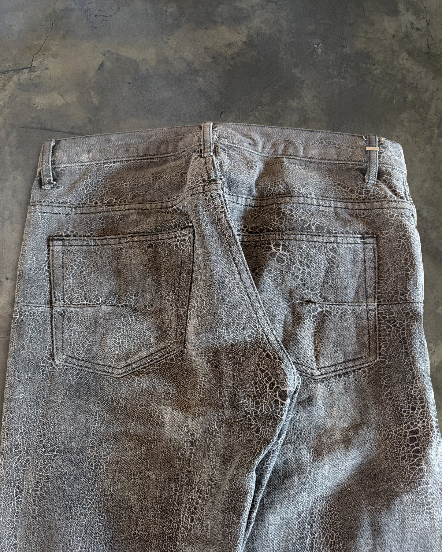 DIOR HOMME AW2008 BATIK SPIDERWEB DENIM