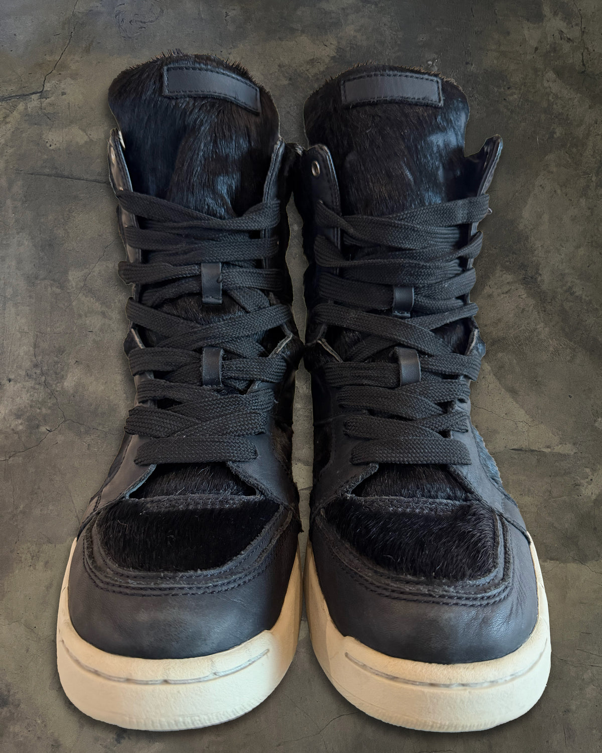 DIET BUTCHER SLIM SKIN HORSE HAIR HIGH TOPS