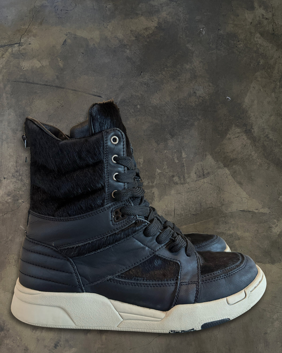 DIET BUTCHER SLIM SKIN HORSE HAIR HIGH TOPS
