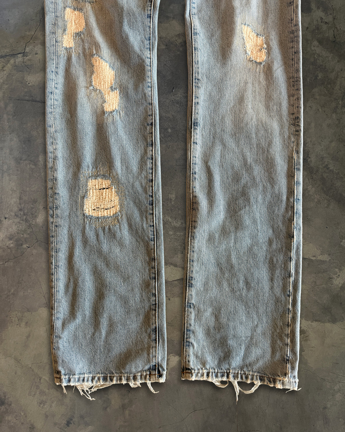 DIOR HOMME SS2006 CRASH DENIM JEANS
