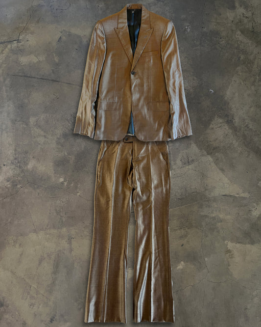 DIOR HOMME AW2005 ' IN THE MORNING' GOLD SUIT