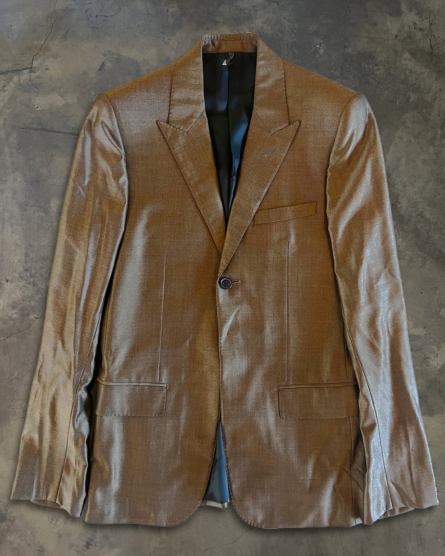 DIOR HOMME AW2005 ' IN THE MORNING' GOLD SUIT