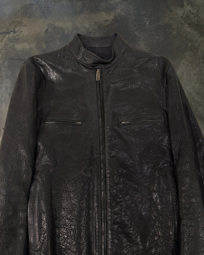 HAIDER ACKERMANN SS2015 DOUBLE LAYER LEATHER JACKET