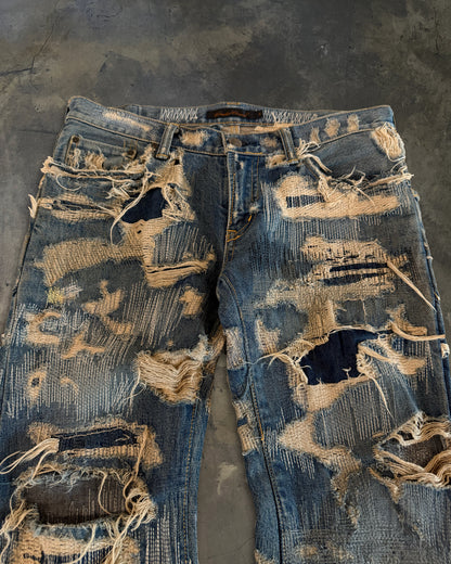 UNDERCOVER FW2005 RUNWAY 85 ARTS AND CRAFT JEANS