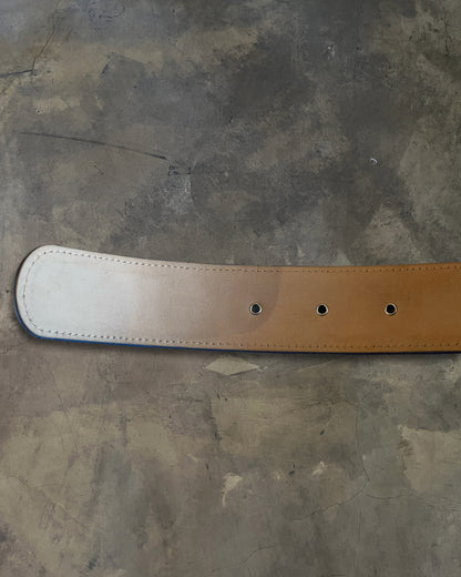 CHANEL LAVENDER QUILTED CC BELT