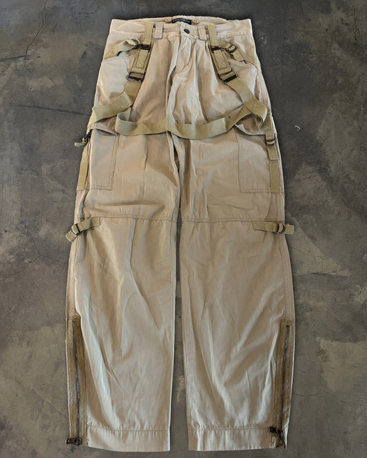 DOLCE GABBANA SS2004 PARACHUTE CARGO PANTS