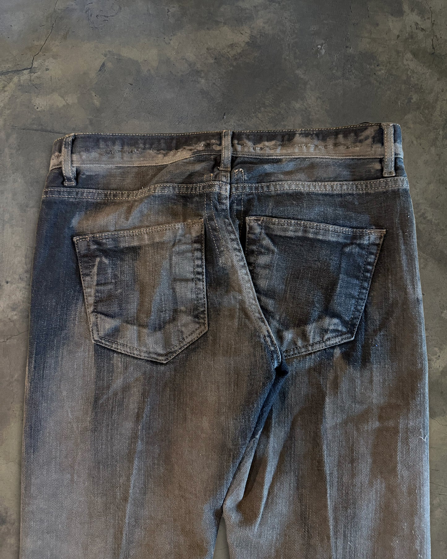 RICK OWENS DRKSHDW HOGWASH DETROIT CUT DENIM