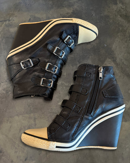 ASH WEDGE THELMA BUCKLED WEDGES