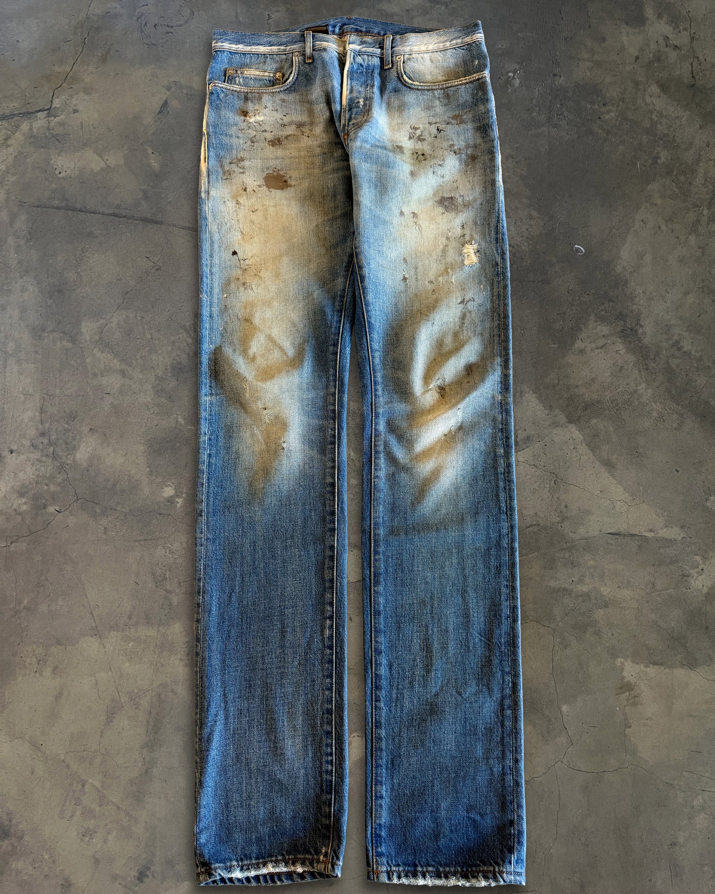 DIOR HOMME SS2011 MUDWASH DENIM