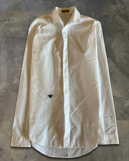DIOR HOMME BEE EMBROIDERY DRESS SHIRT