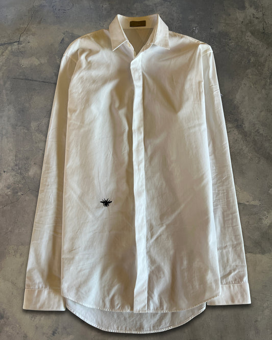 DIOR HOMME BEE EMBROIDERY DRESS SHIRT