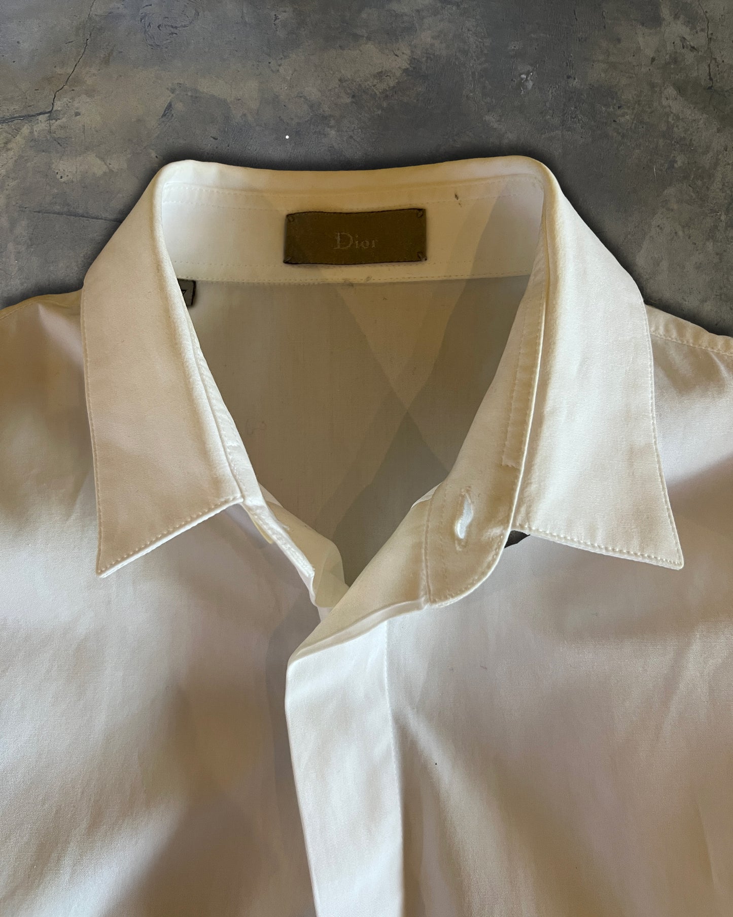 DIOR HOMME BEE EMBROIDERY DRESS SHIRT