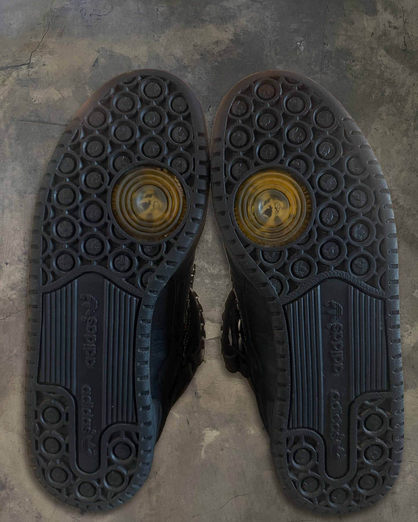 DIESEL X ADIDAS STUDDED HIGH TOP SNEAKERS