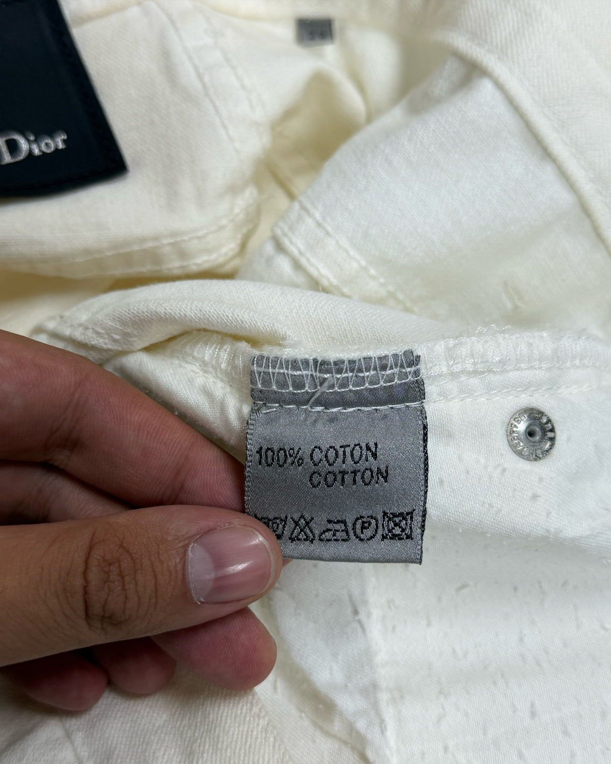 DIOR HOMME SS2006 WHISKERED PANTS