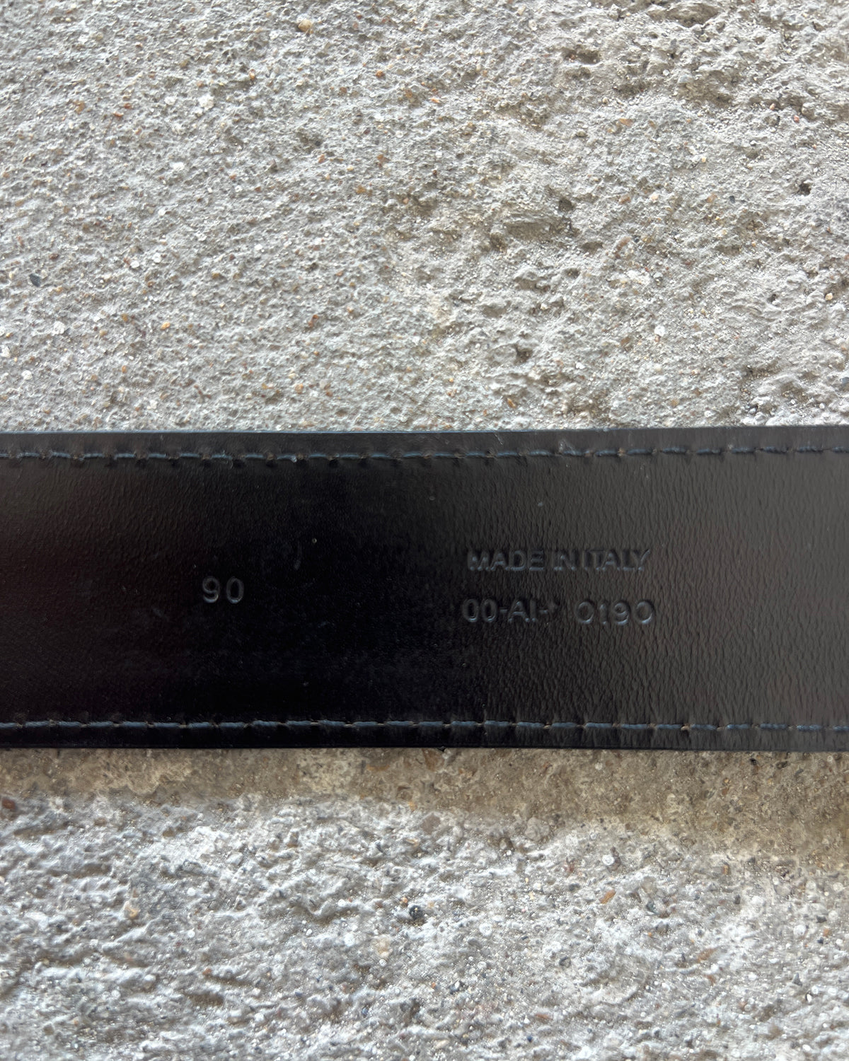 DIOR HOMME SS2005 BLACK SUEDE D POINT BELT