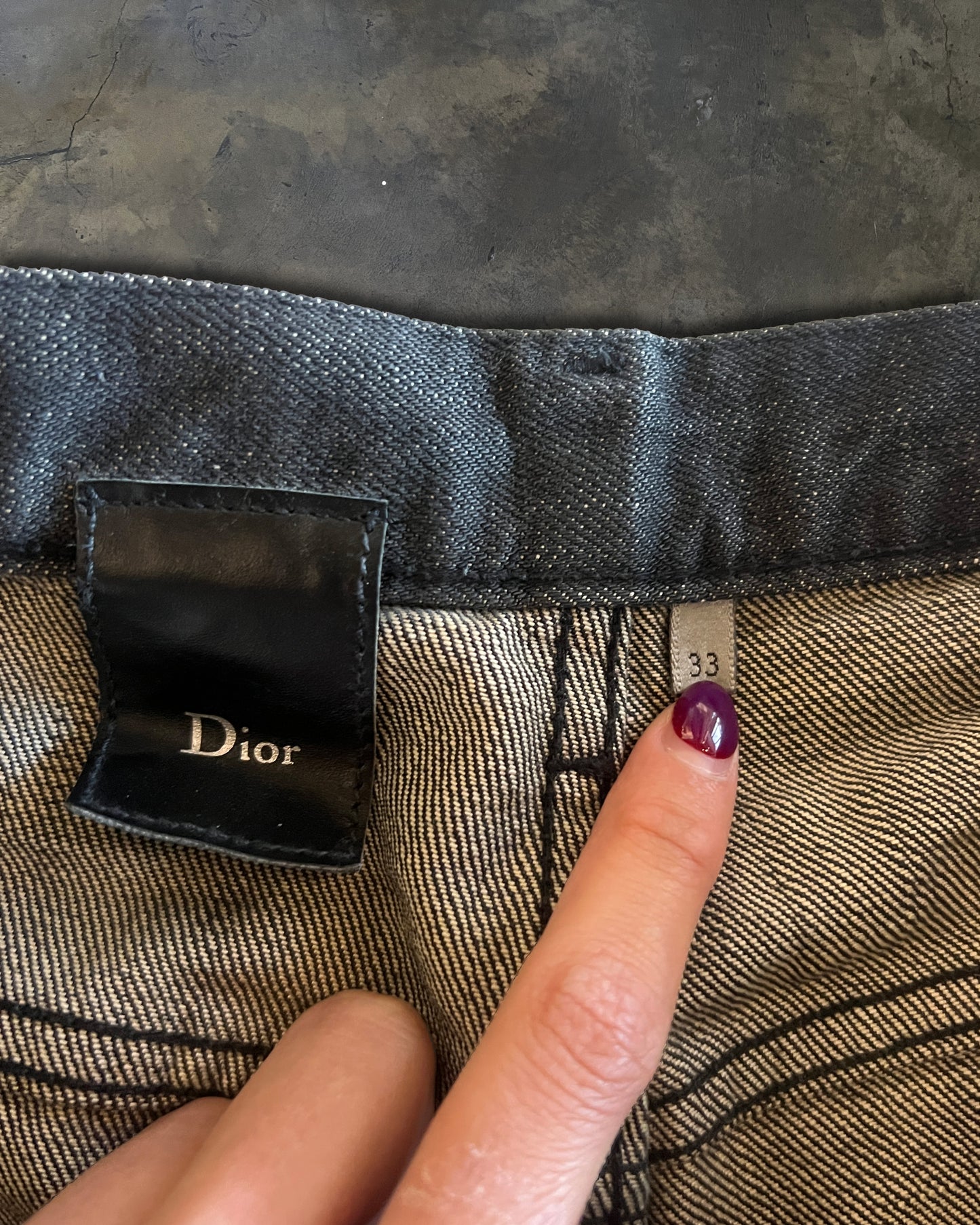 DIOR HOMME AW2003 CLAWMARK DENIM