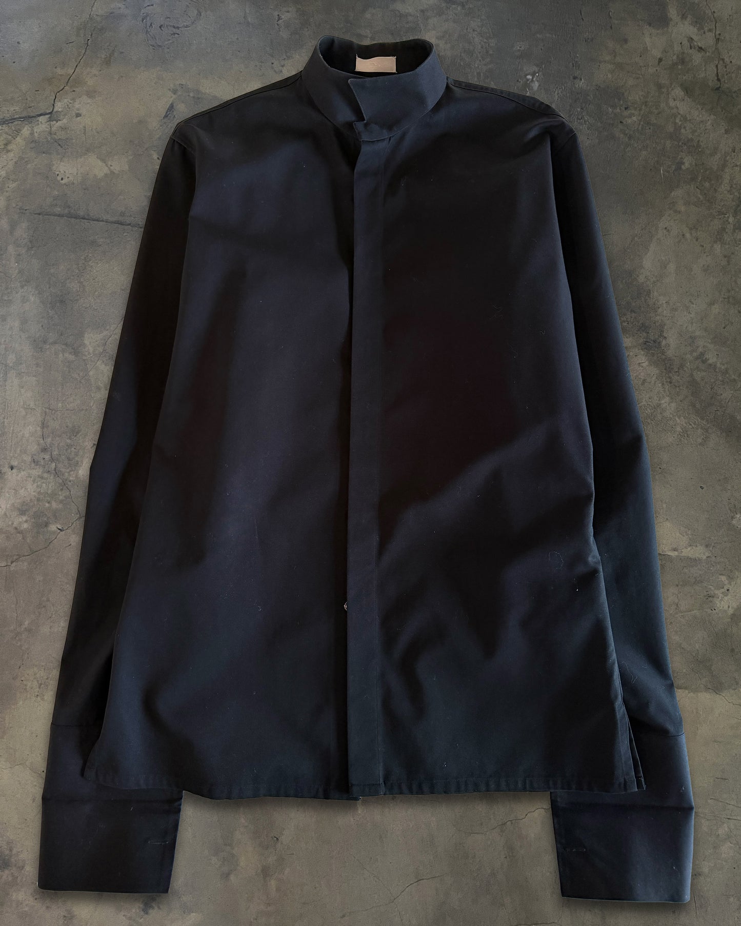 DIOR HOMME AW2002 "REFLECTION" MANDARIN COLLARED SHIRT