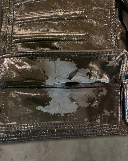 DIOR HOMME AW2008 PATENT LEATHER NAPOLEON BOMBER