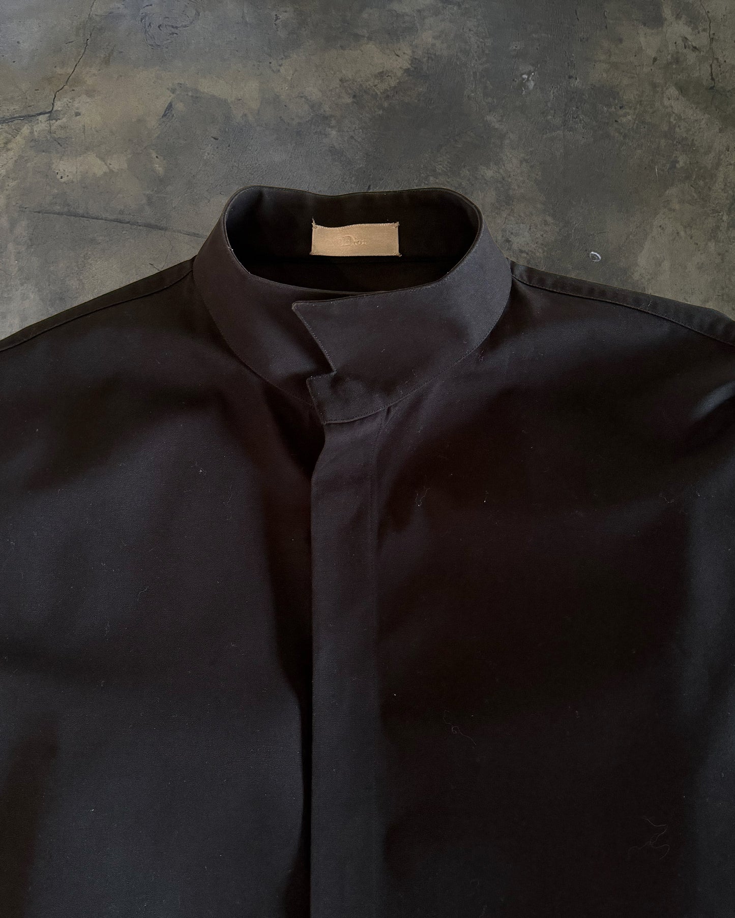 DIOR HOMME AW2002 "REFLECTION" MANDARIN COLLARED SHIRT