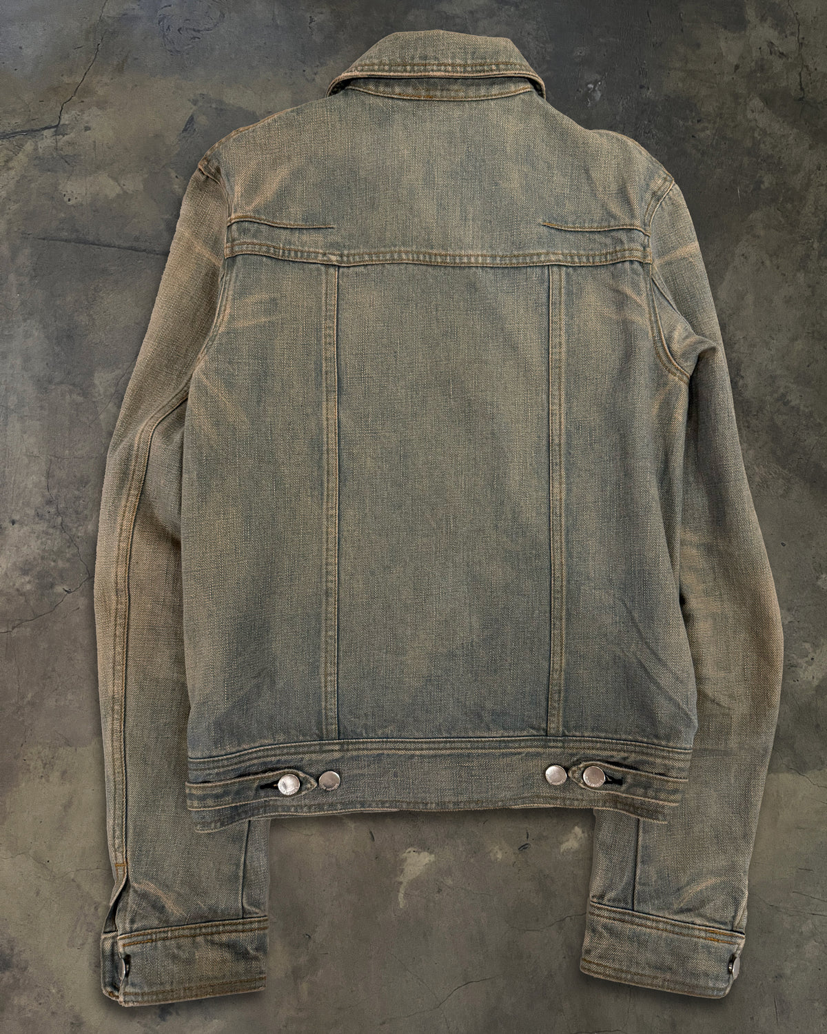 DIOR HOMME SS2004 "STRIP" BLEU CLAIRE DENIM JACKET