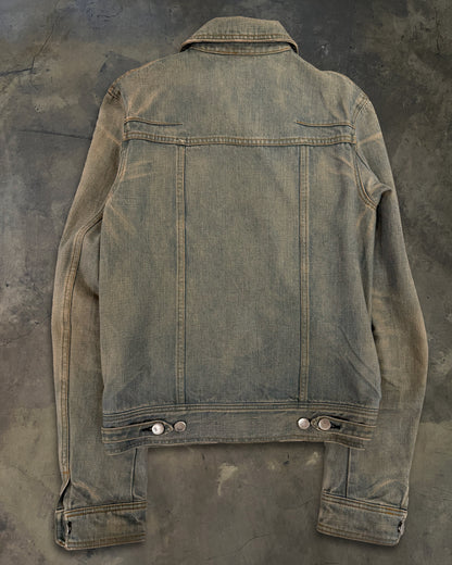 DIOR HOMME SS2004 "STRIP" BLEU CLAIRE DENIM JACKET