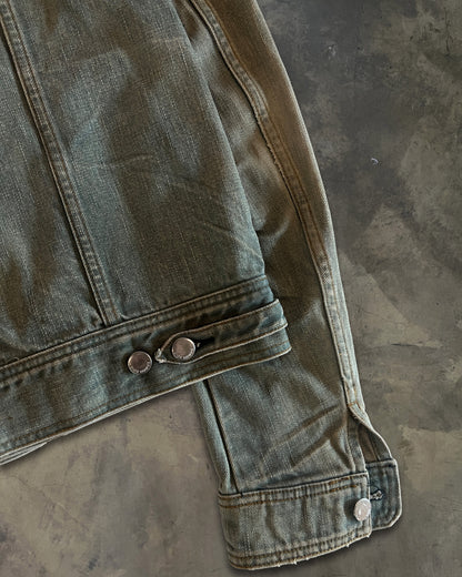 DIOR HOMME SS2004 STRIP DENIM JACKET