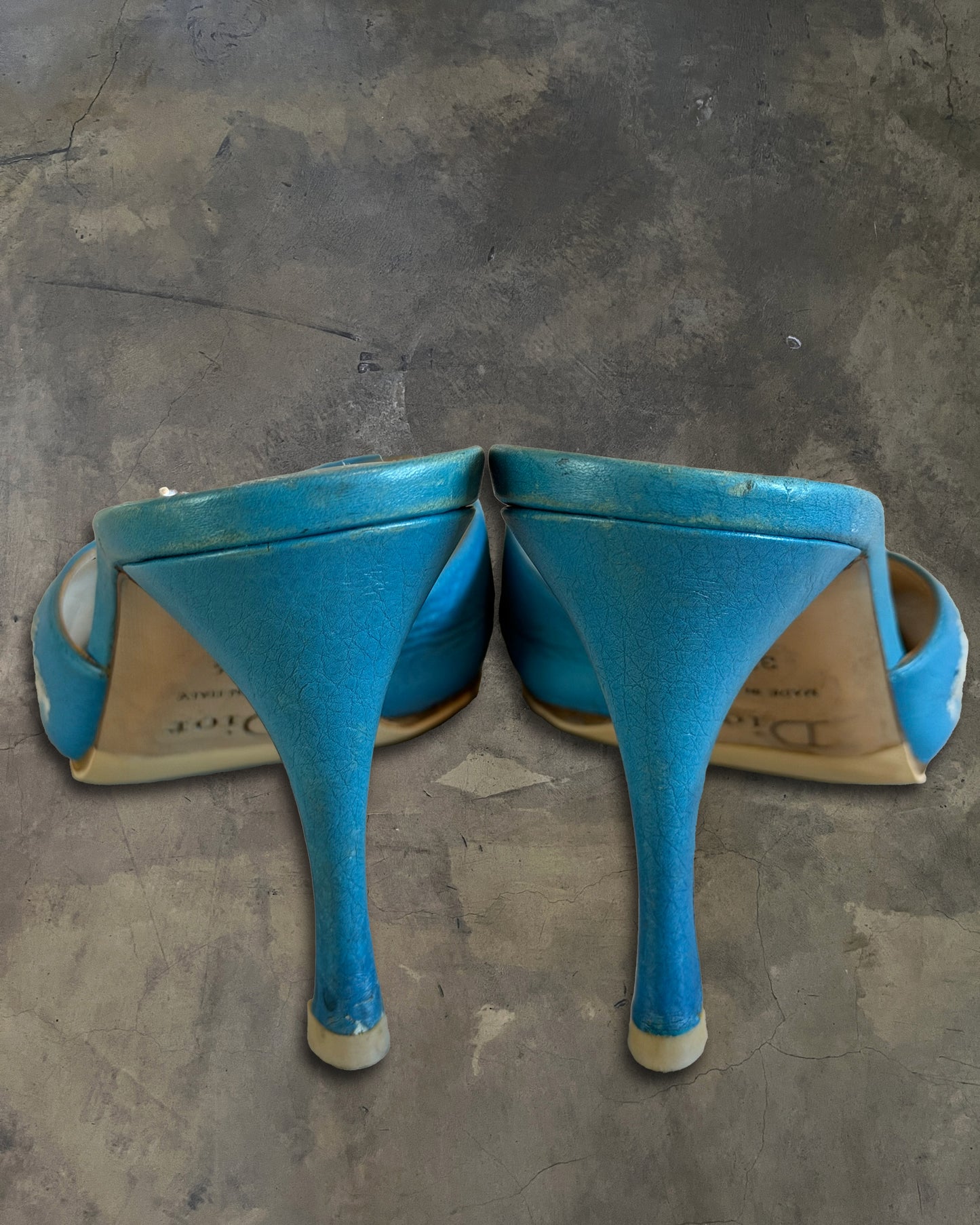 CHRISTIAN DIOR FW2003 LOCK & KEY EMBROIDERED SANDALS