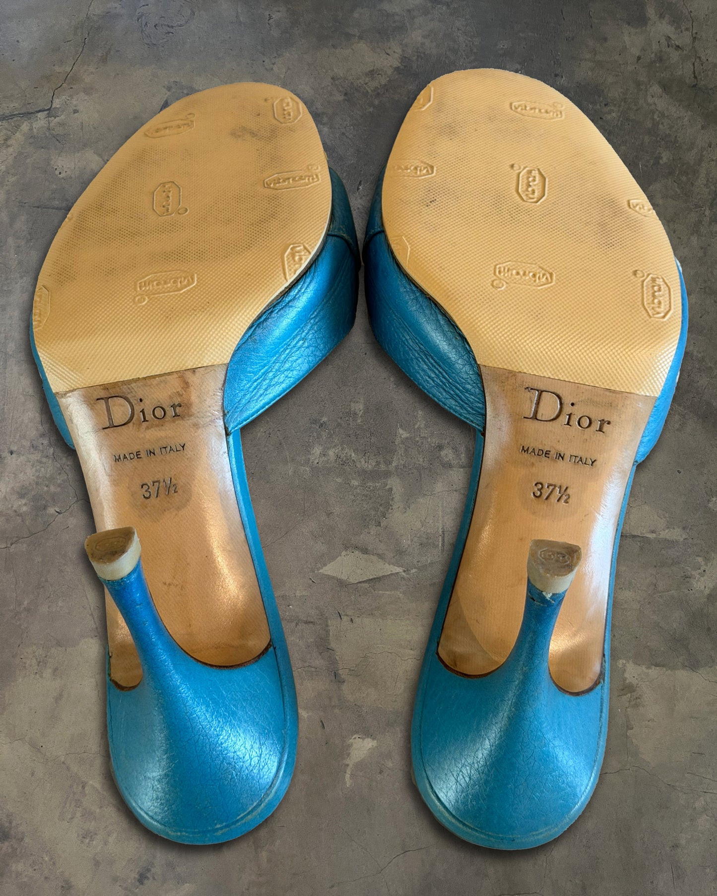 CHRISTIAN DIOR FW2003 LOCK & KEY EMBROIDERED SANDALS