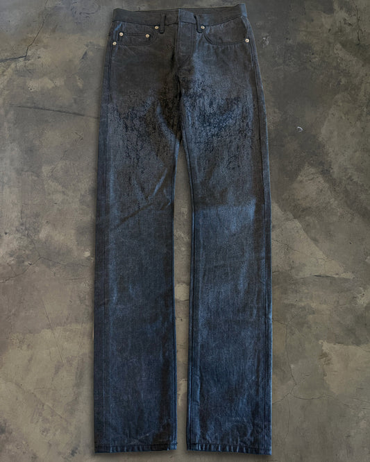 DIOR HOMME AW2007 "NAVIGATE" WAX COATED DENIM