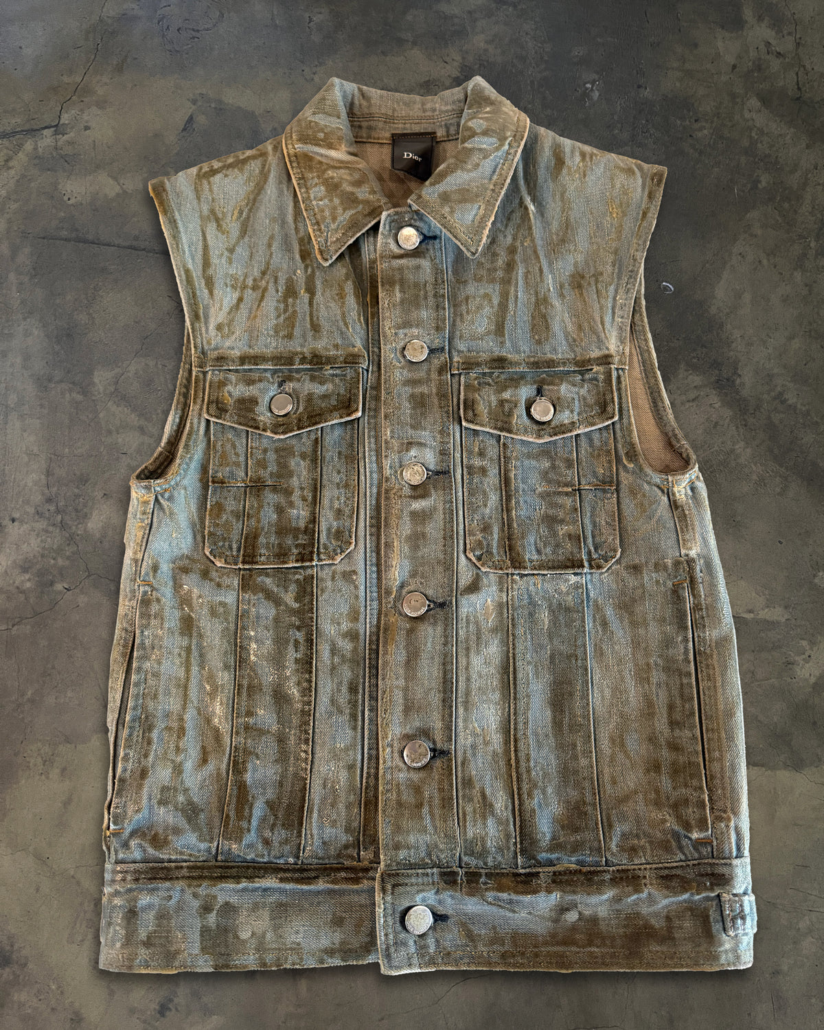 DIOR HOMME AW2003 "LUSTER" WAXED VEST